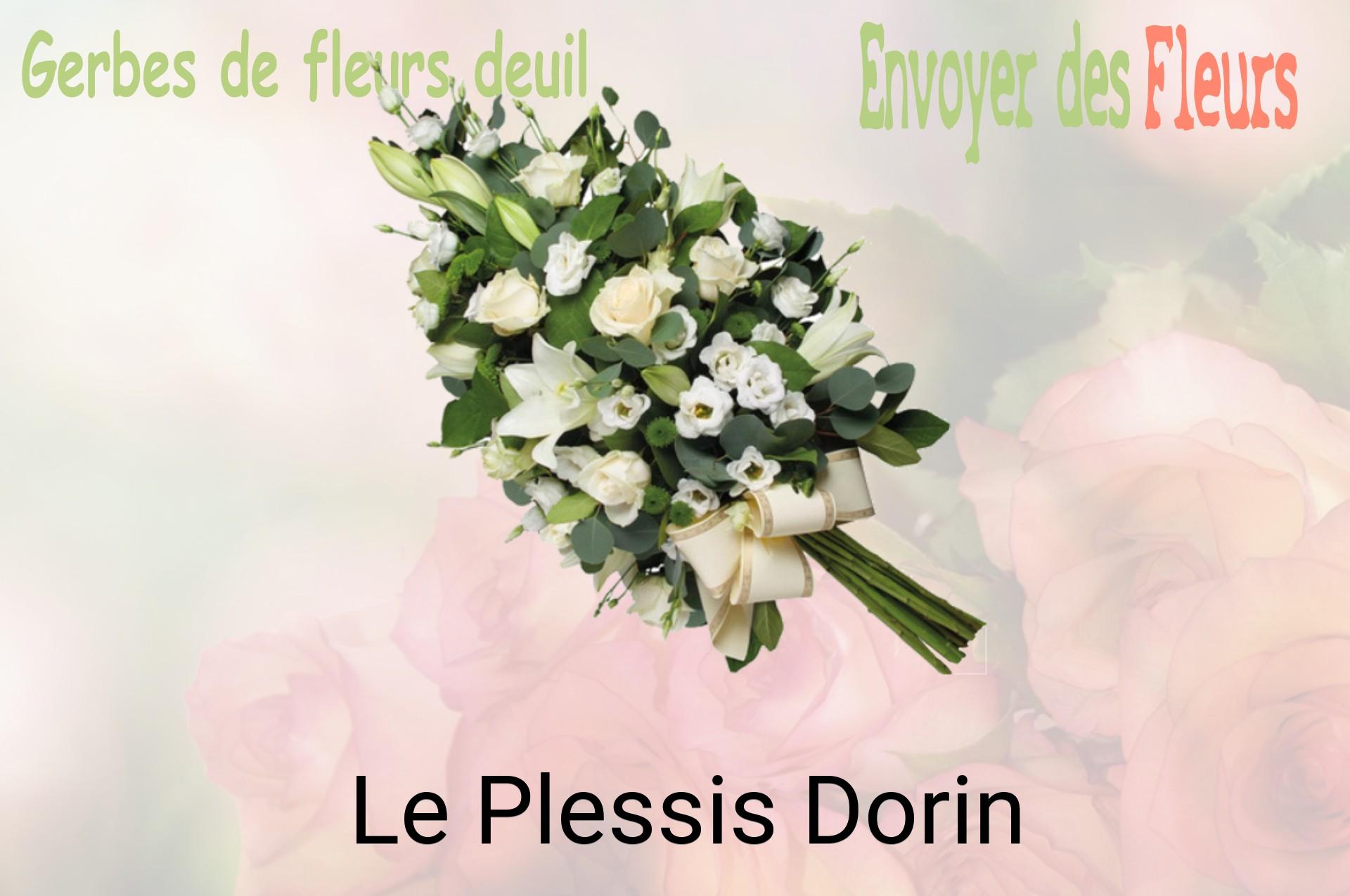 Gerbe de fleurs de deuil livrée à Le Plessis-Dorin